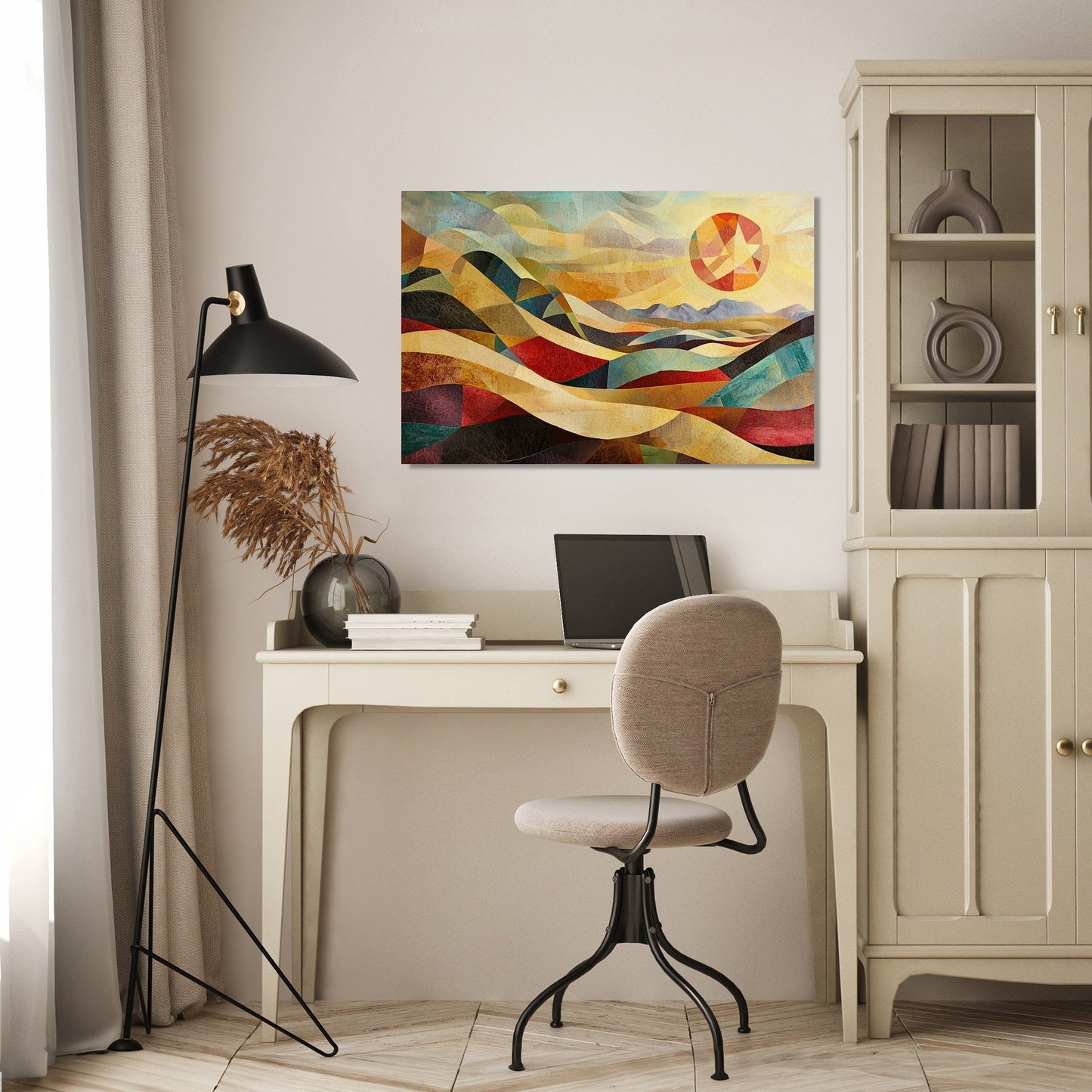 Chaotic Desert Sunrise Canvas