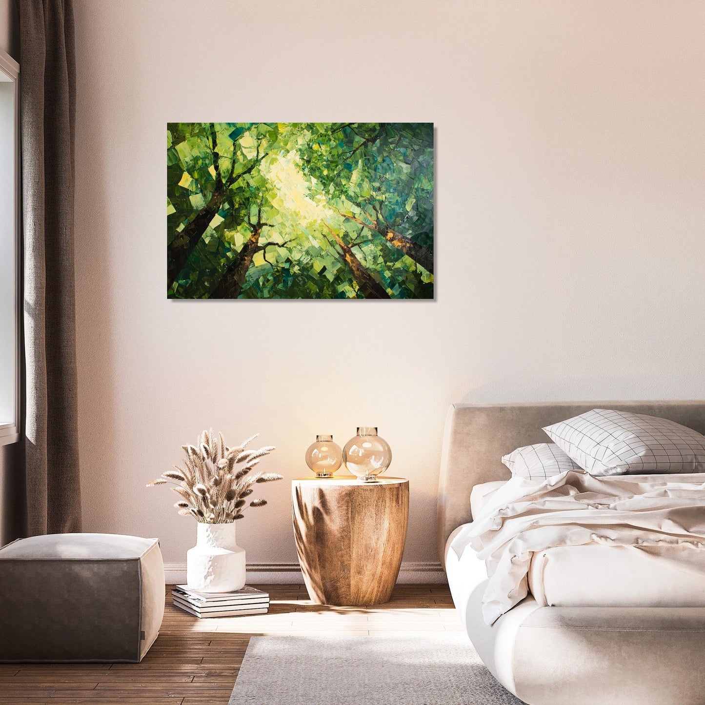 Polygonal Canopy Chaos Canvas