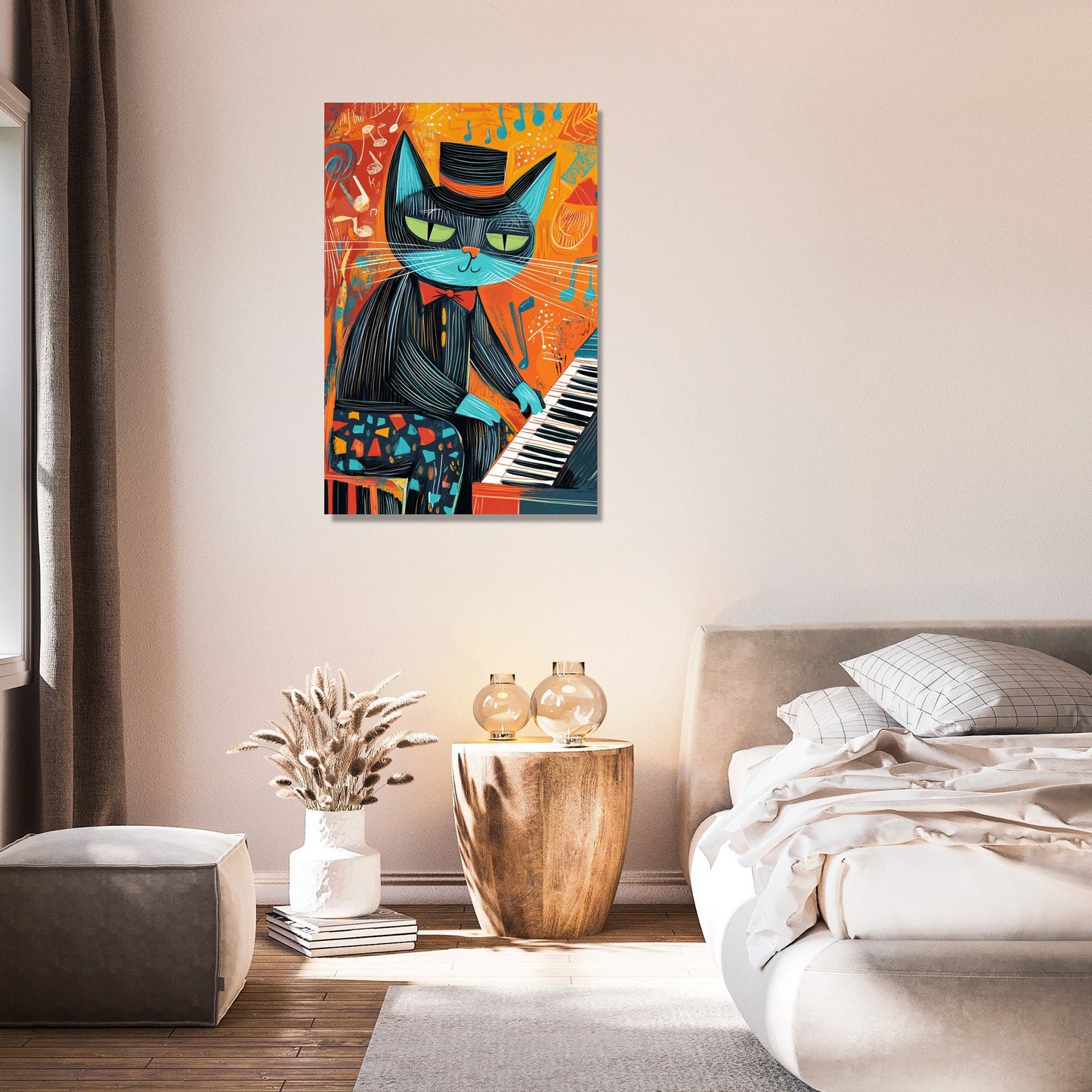 Jazz Cat Harmony Canvas