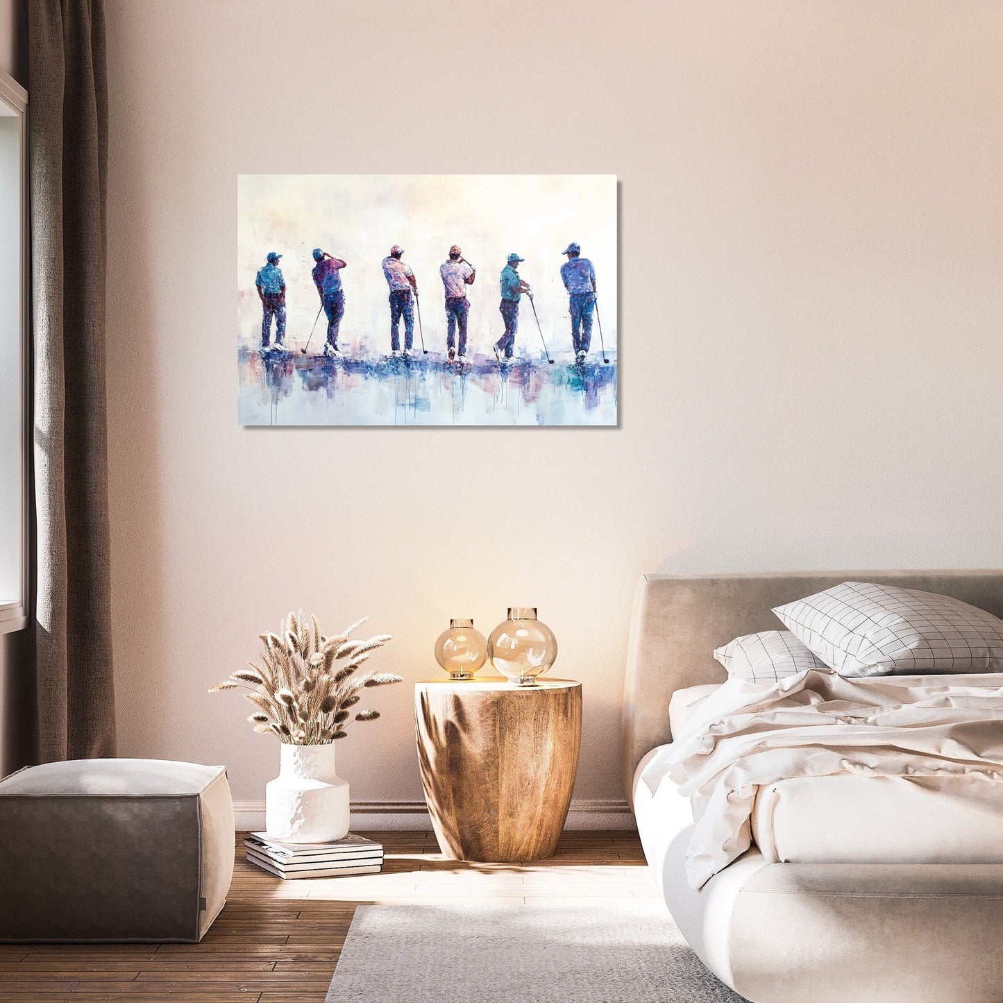 Golfers in Motion Canvas