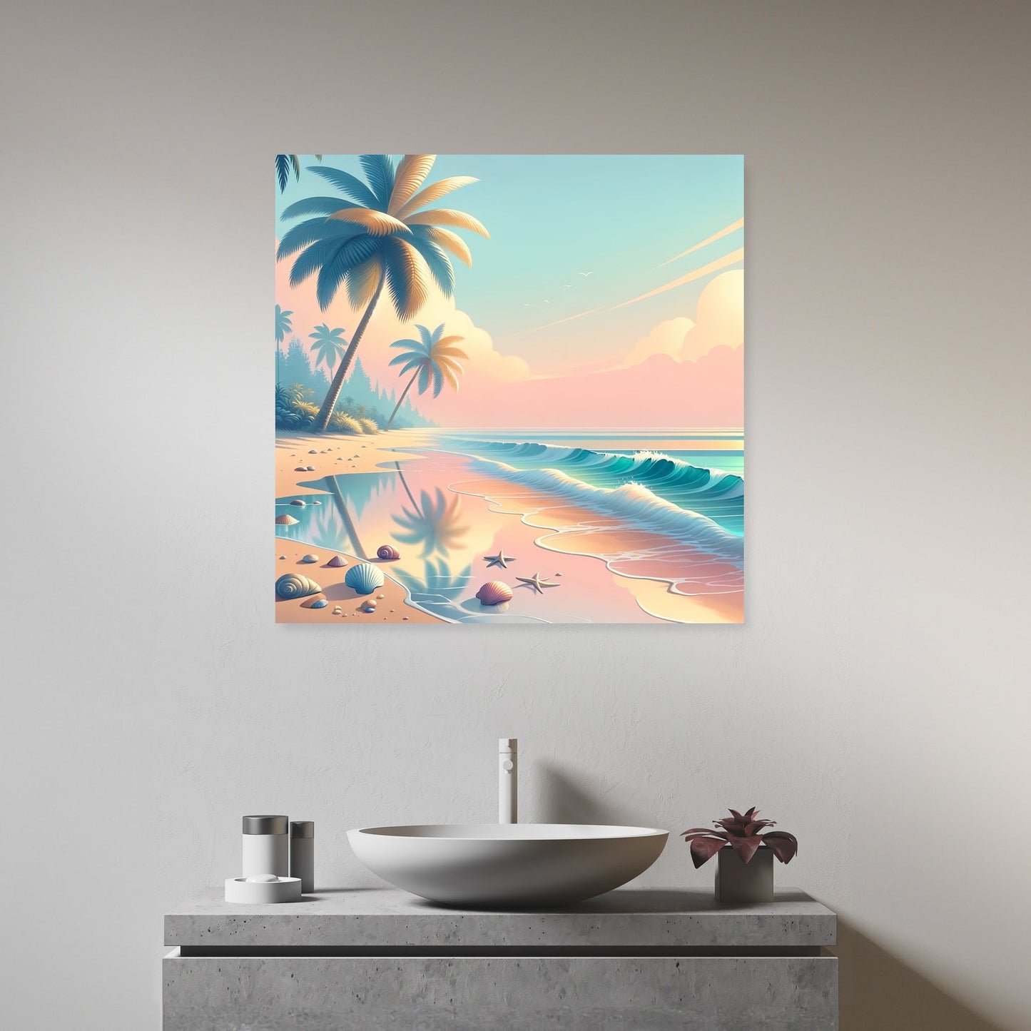 Tropical Beach Escape Canvas