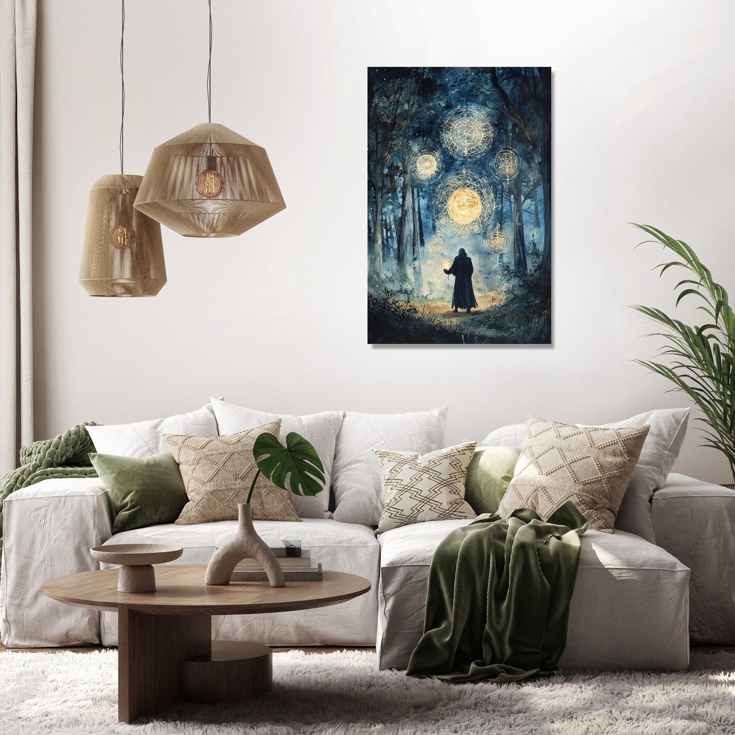 Enchanted Sorcerer Ritual Canvas