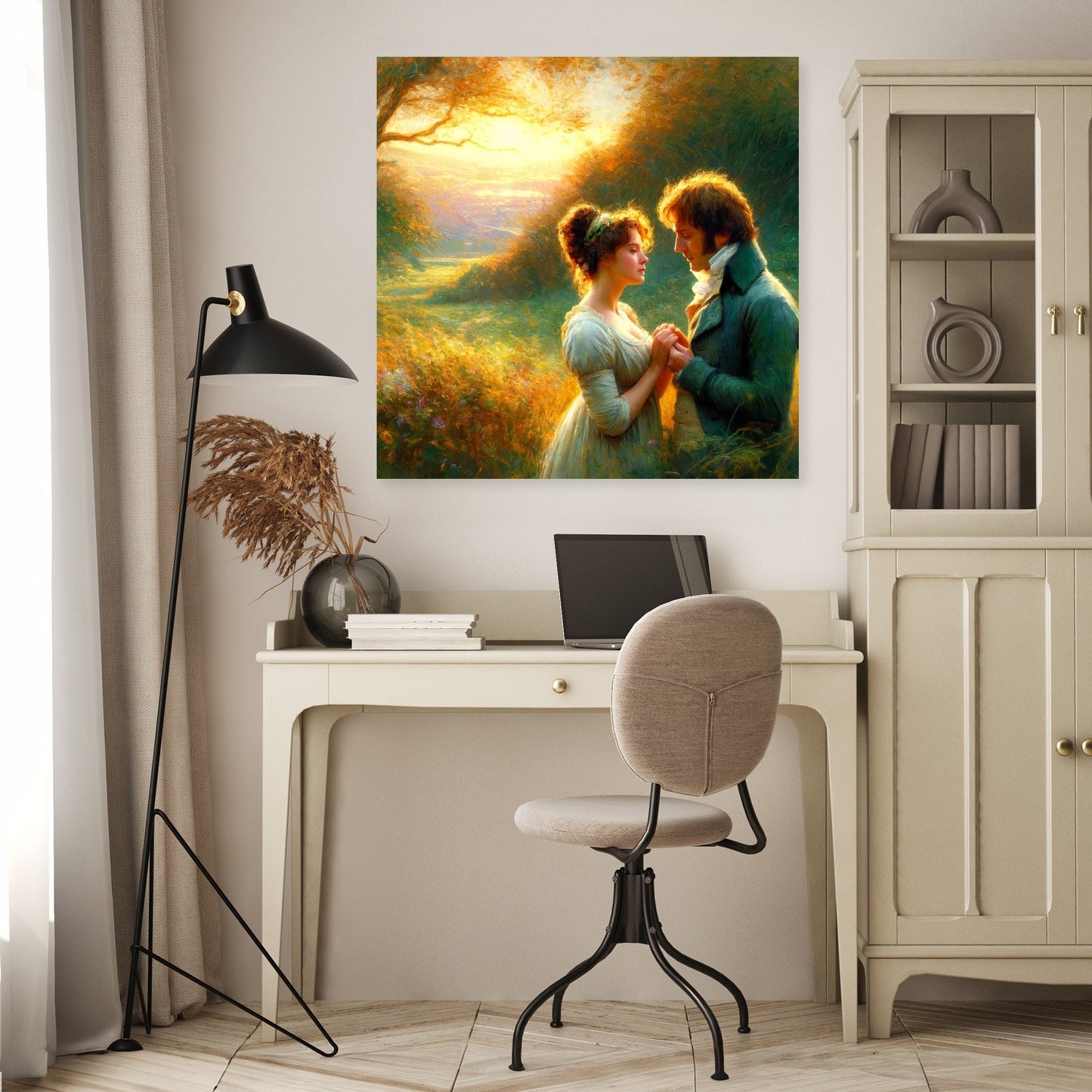 Pride and Prejudice Countryside Love Canvas