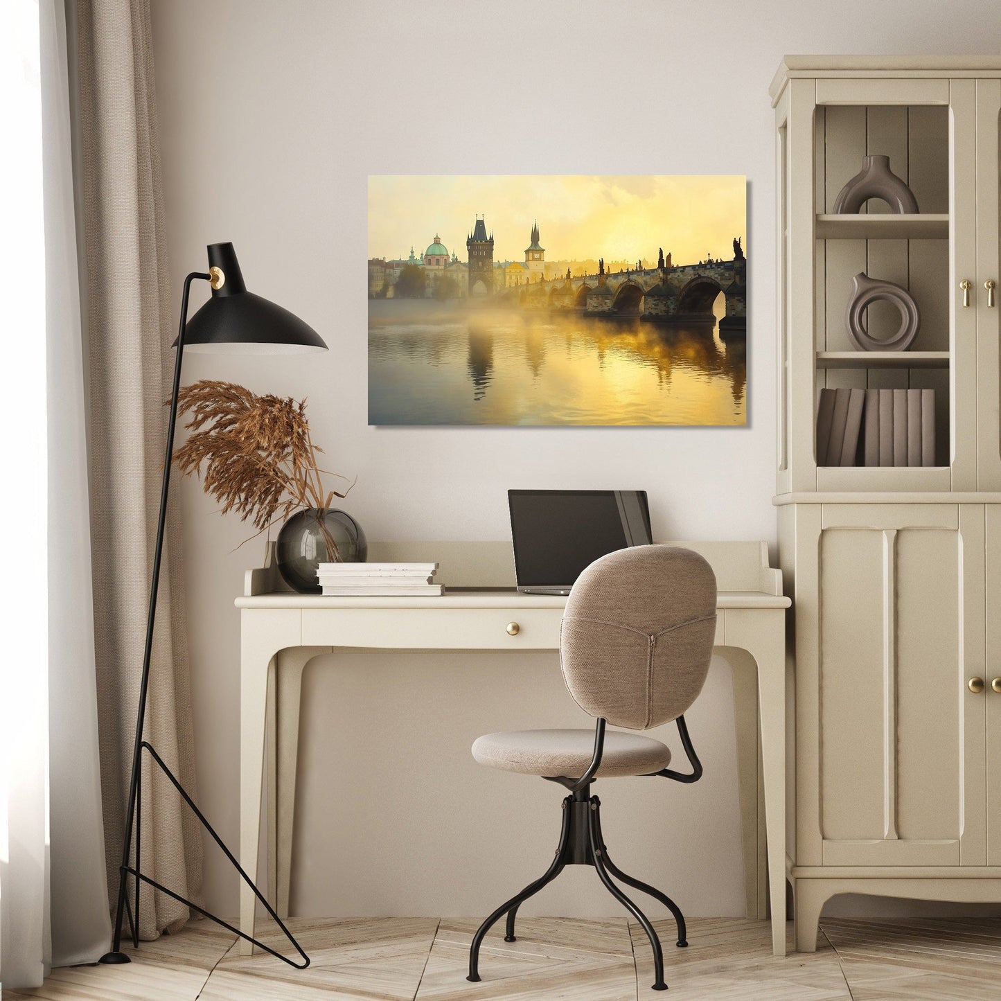 Charles Bridge Mist Canvas