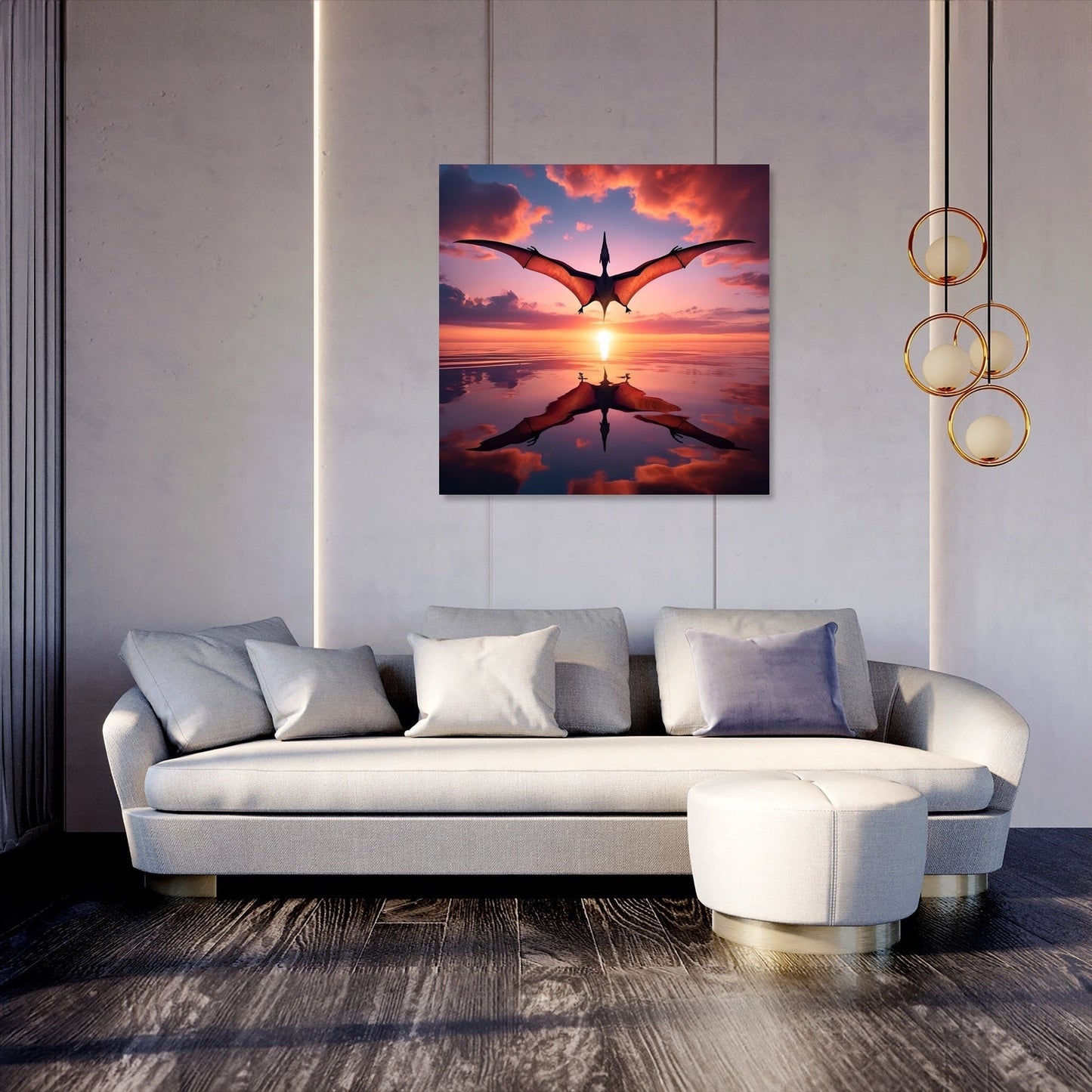 Dawn Flight Pteranodon Canvas