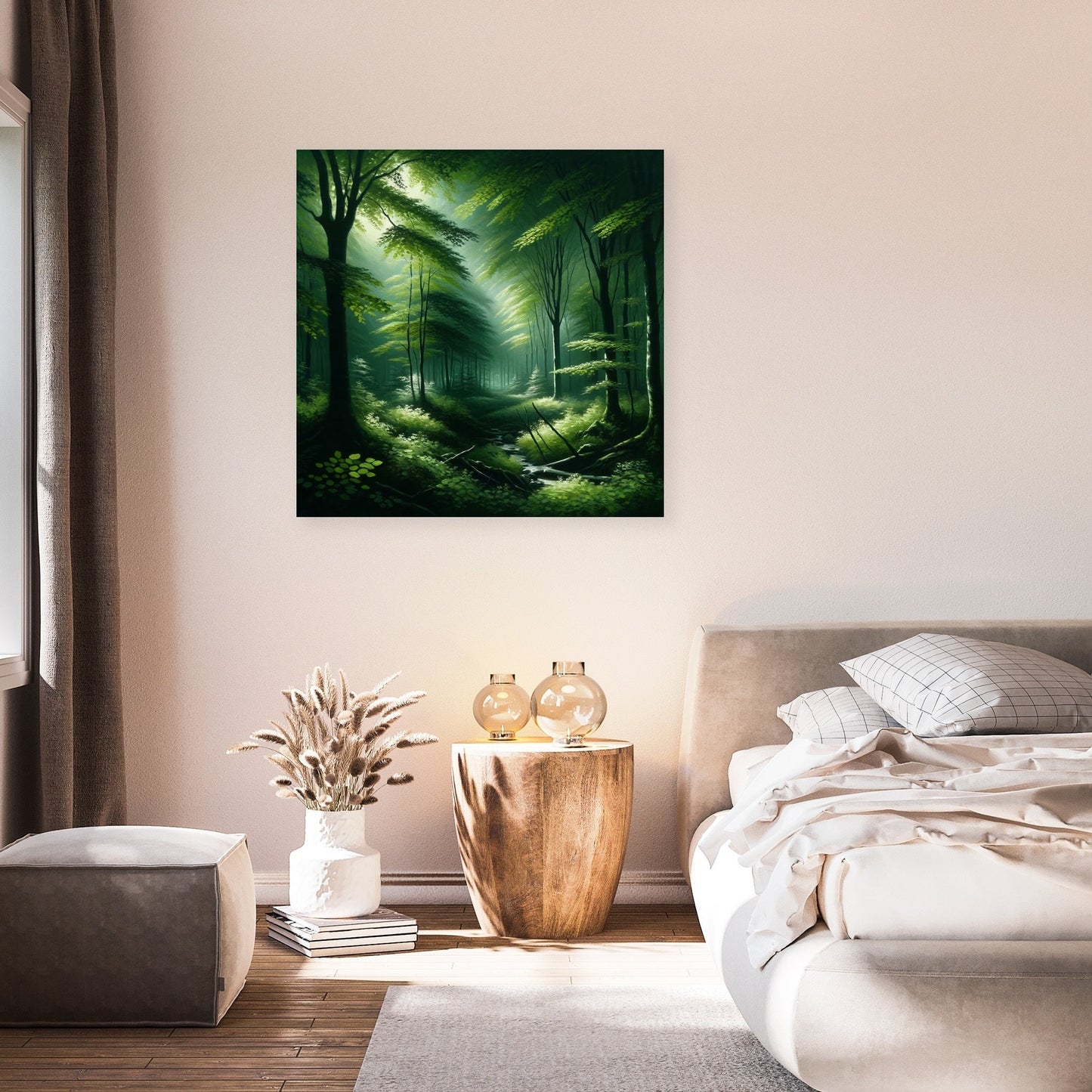 Tranquil Morning Forest Canvas