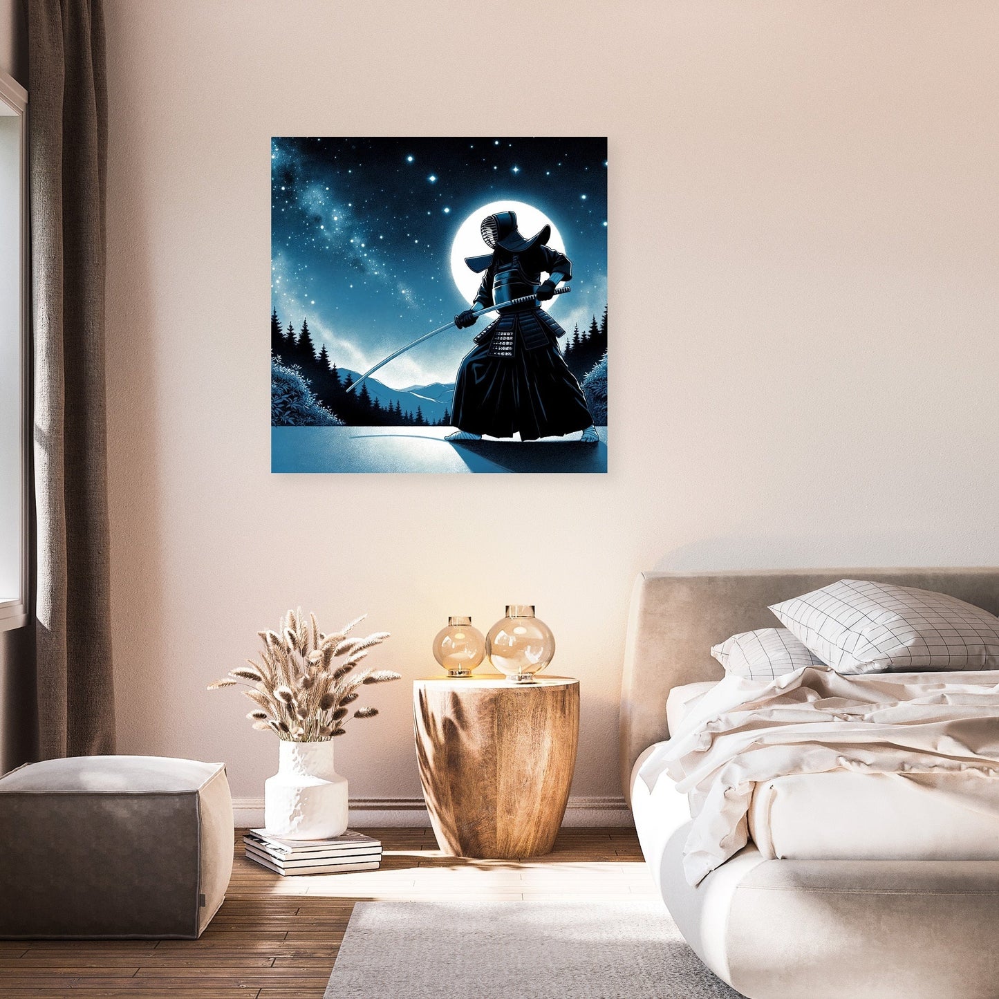 Kendo Under Starlight Canvas