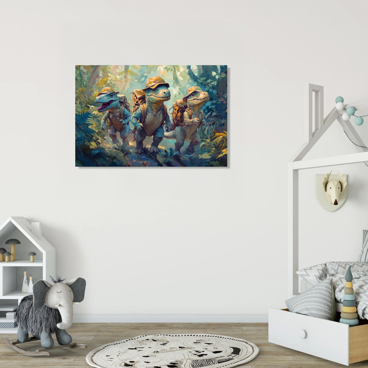 Dino Explorer's Adventure Canvas