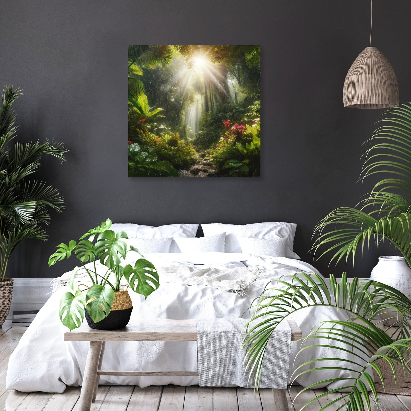 Tropical Rain Shower Canvas