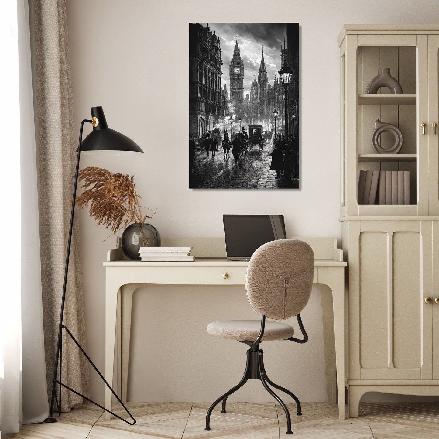 Victorian Street Elegance Canvas