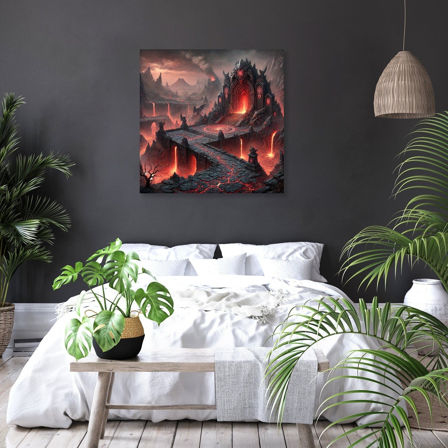 Volcanic Dragon Lair Canvas