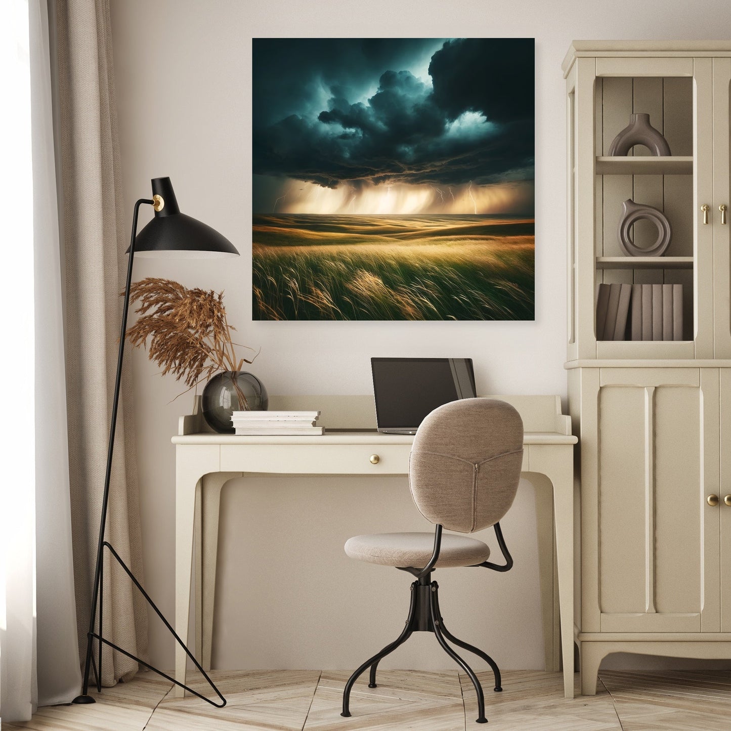 Thunderstorm Prairie Canvas