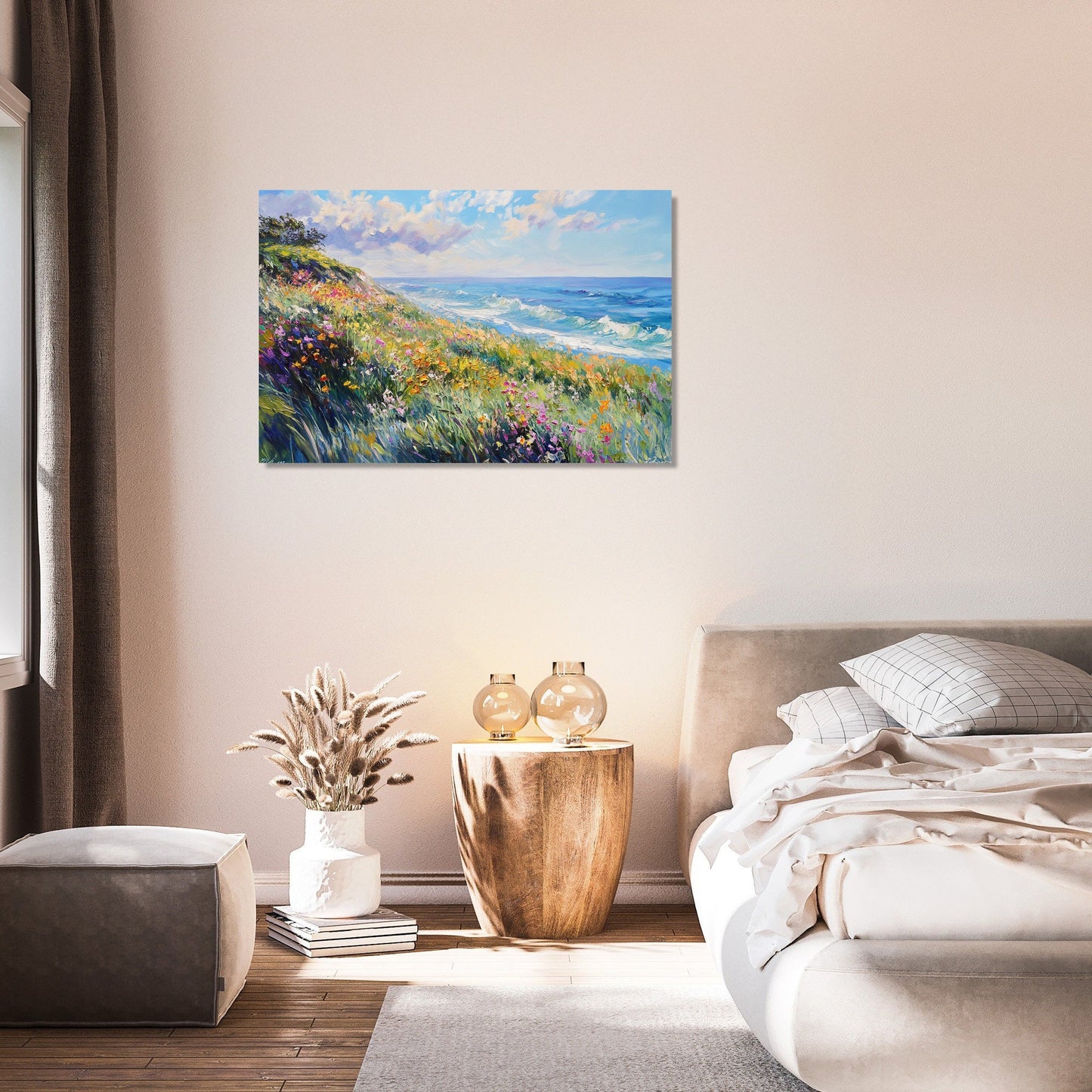 Floral Ocean Canvas
