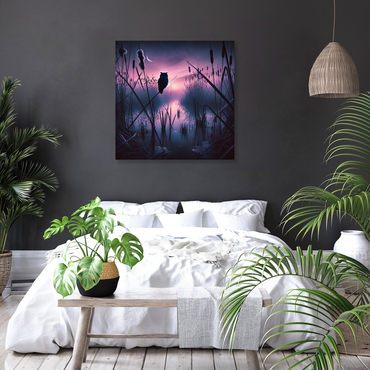 Twilight Marshland Canvas
