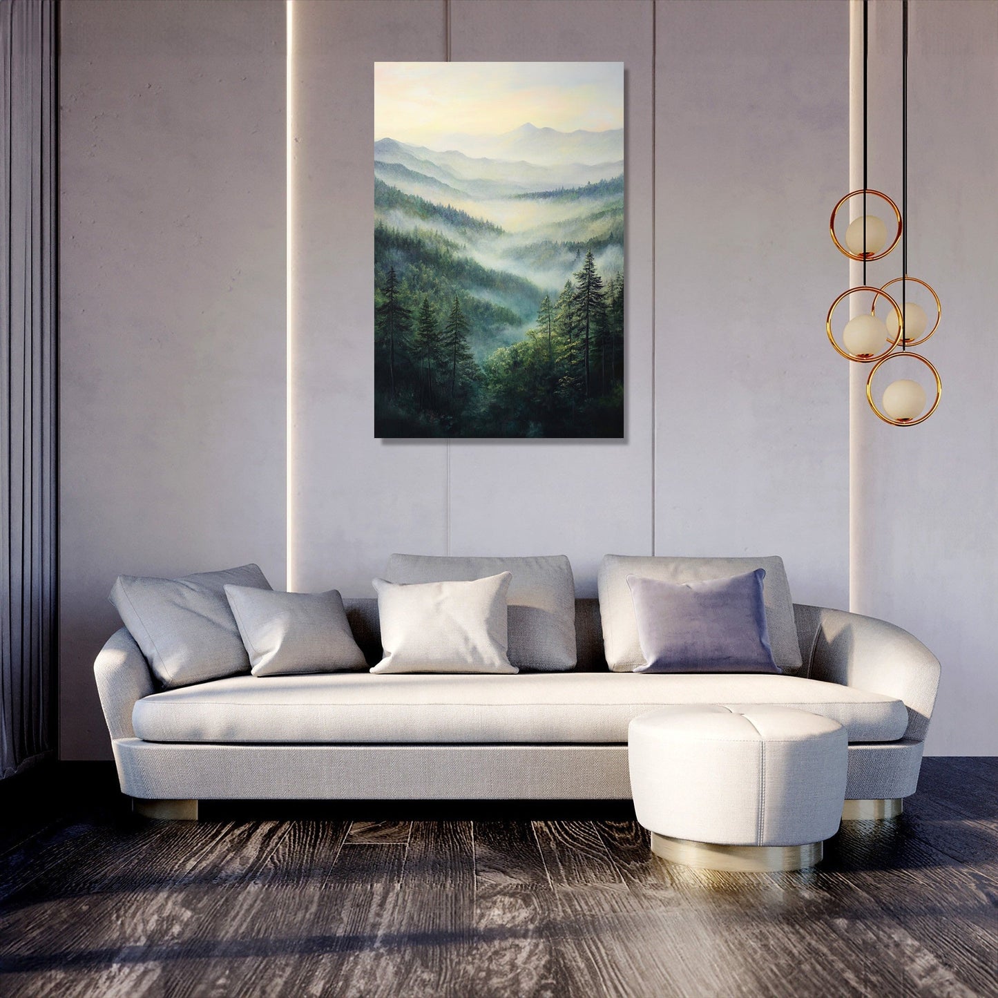 Blue Ridge Misty Canvas