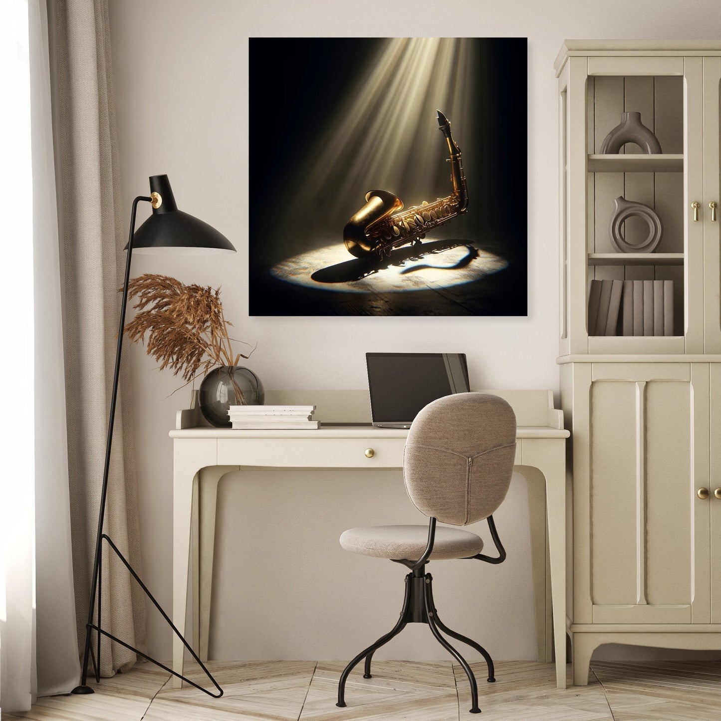 Solo Saxophone Canvas