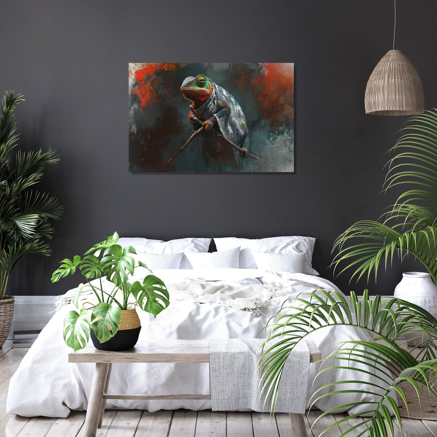Chameleon's Elegance Canvas