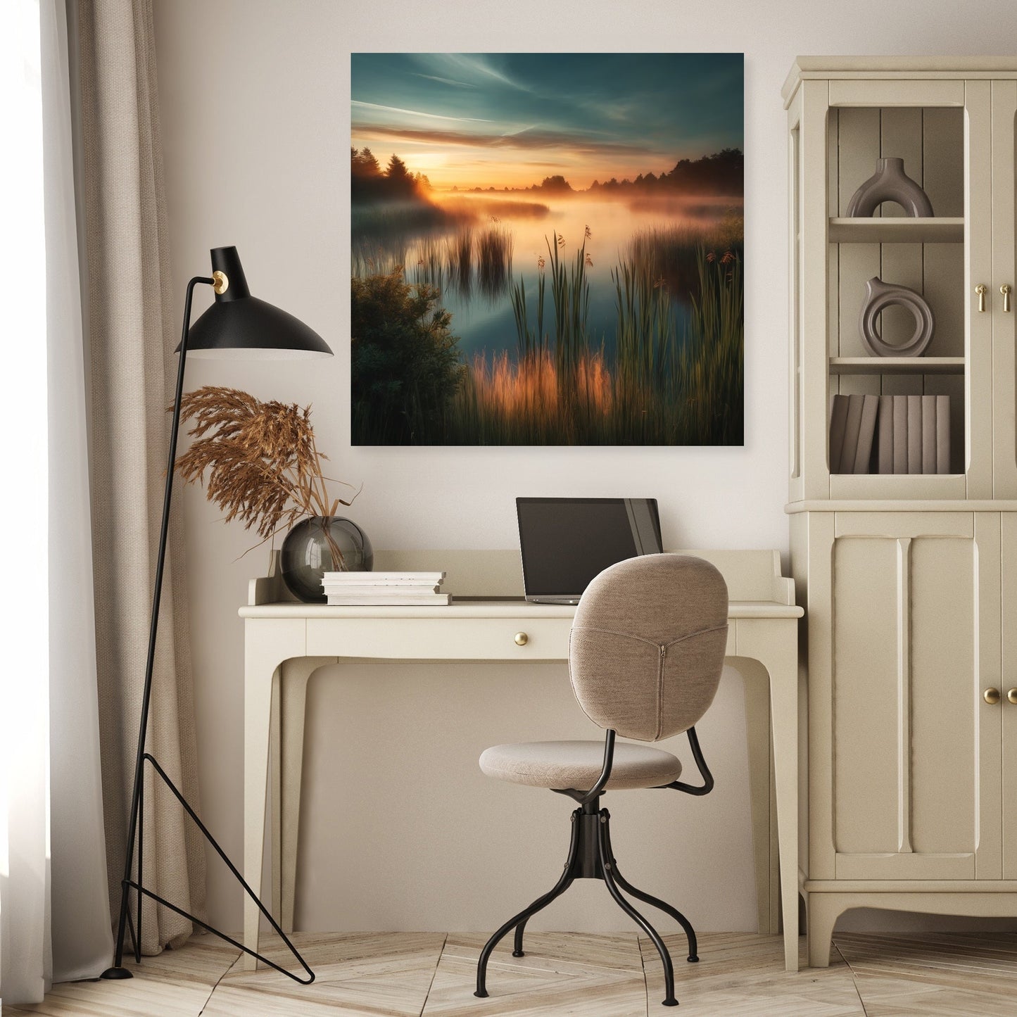 Dawn Wetlands Canvas