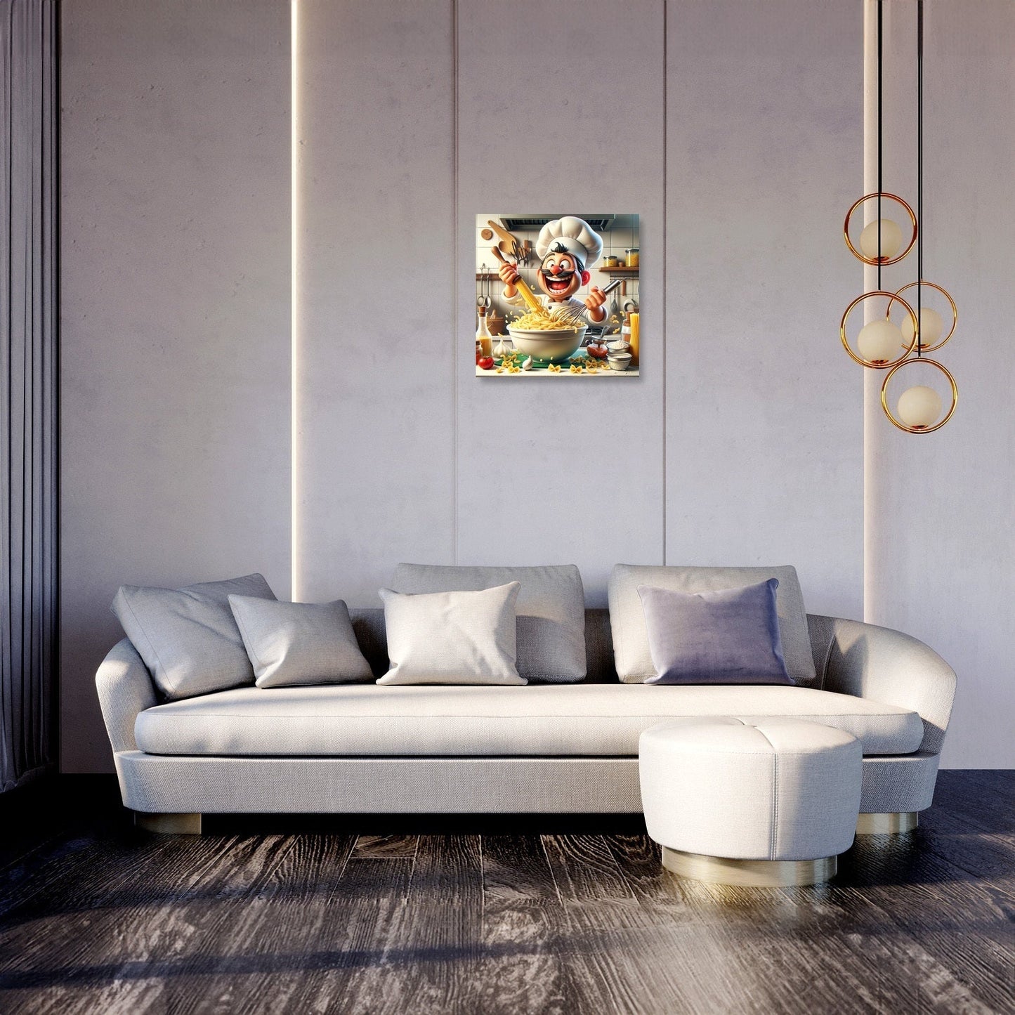 Pasta Frenzy Chef Canvas