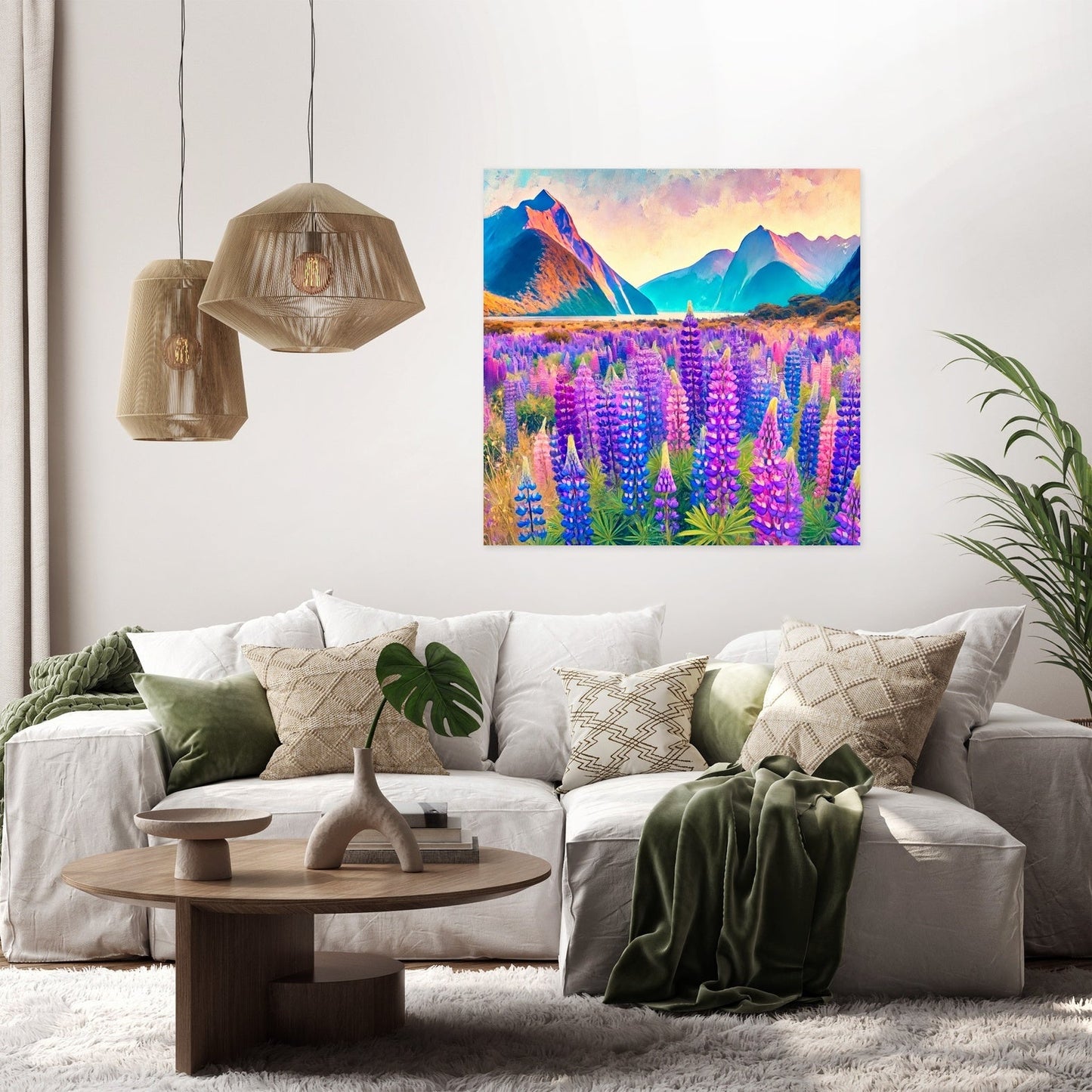 Lupin Fields Canvas