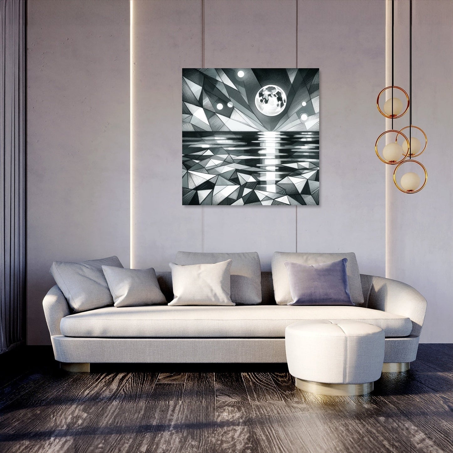Lunar Reflections Canvas