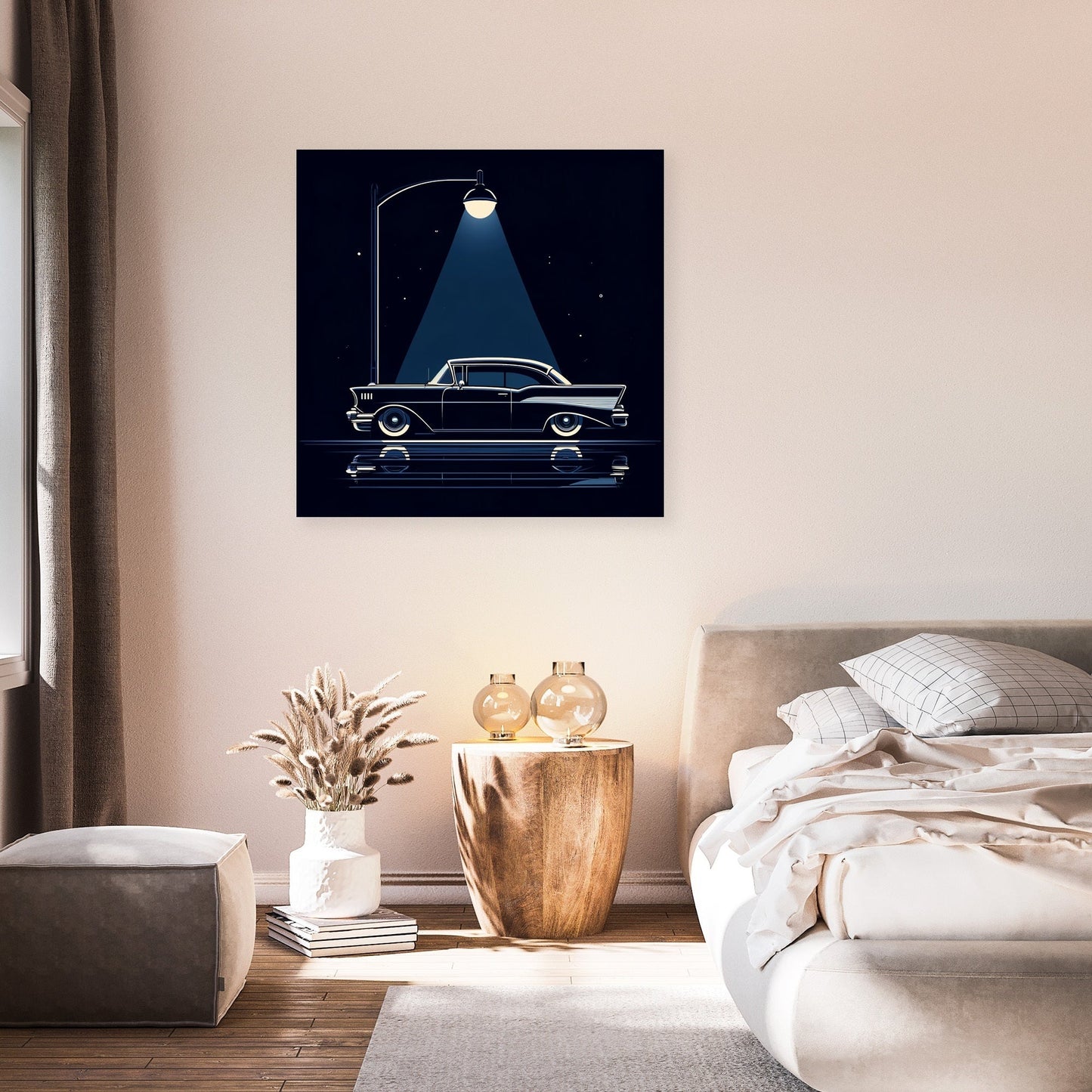 Vintage Car in Dark Tones Canvas