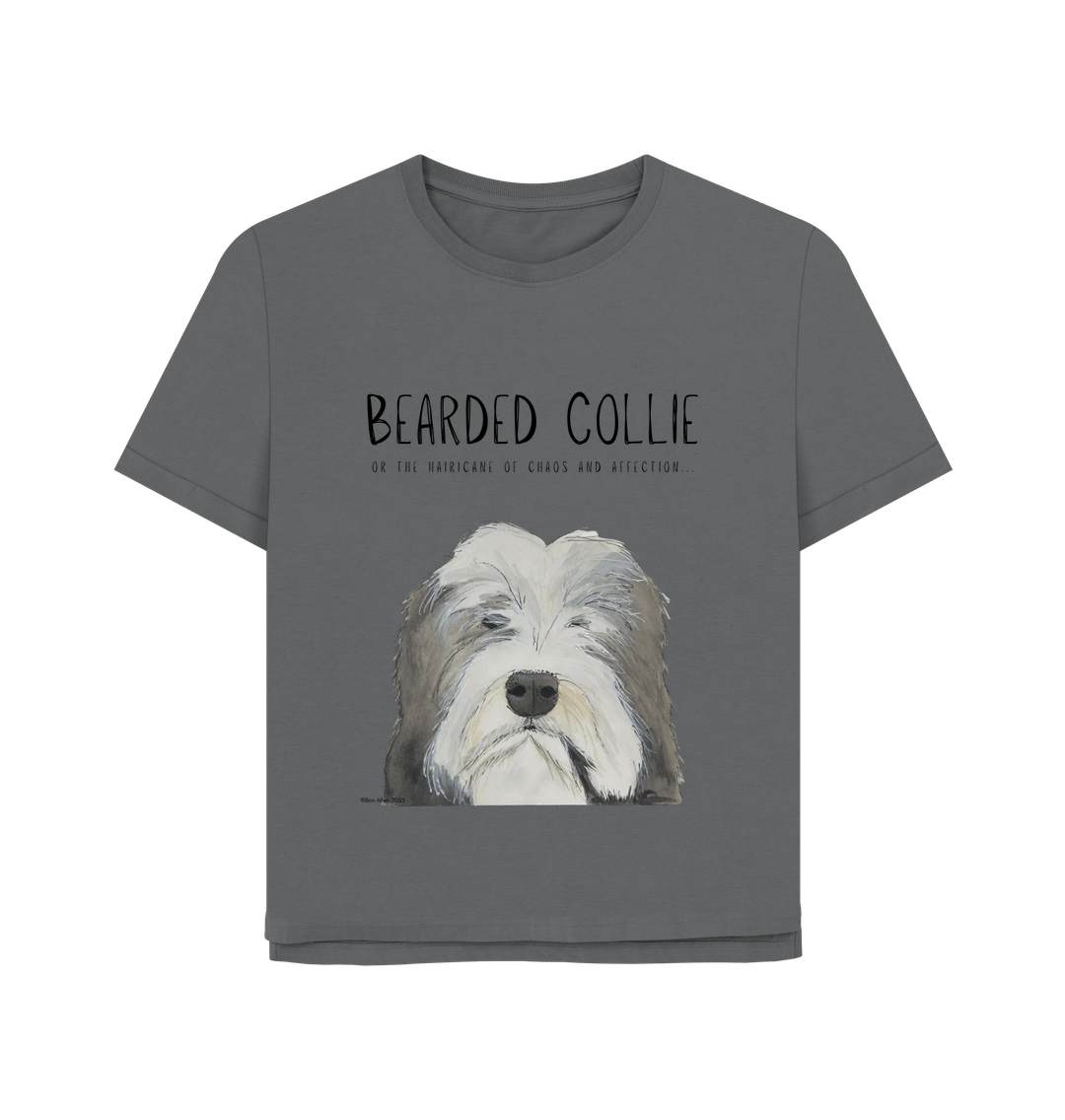 The Hairicane Vibes – Bearded Collie Relaxed Fit Tee