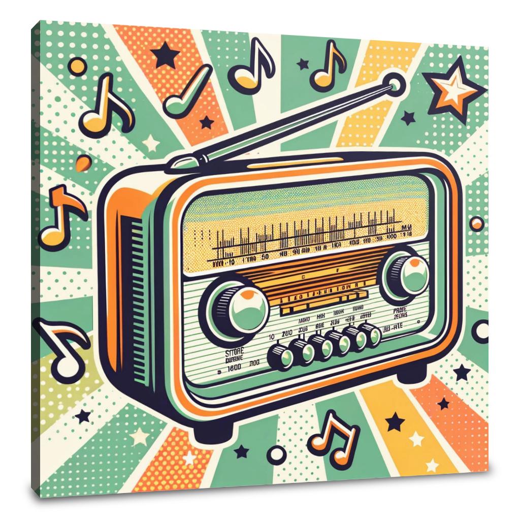 Retro Radio Canvas
