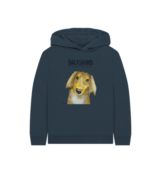 Mischievous Long Haired Sausage Hoodie – Snuggles, Sass & Sustainability!