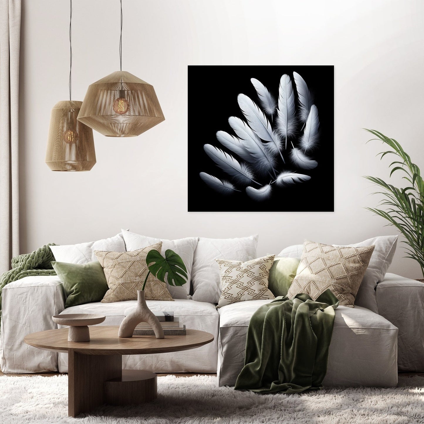 Feathered Serenity Canvas