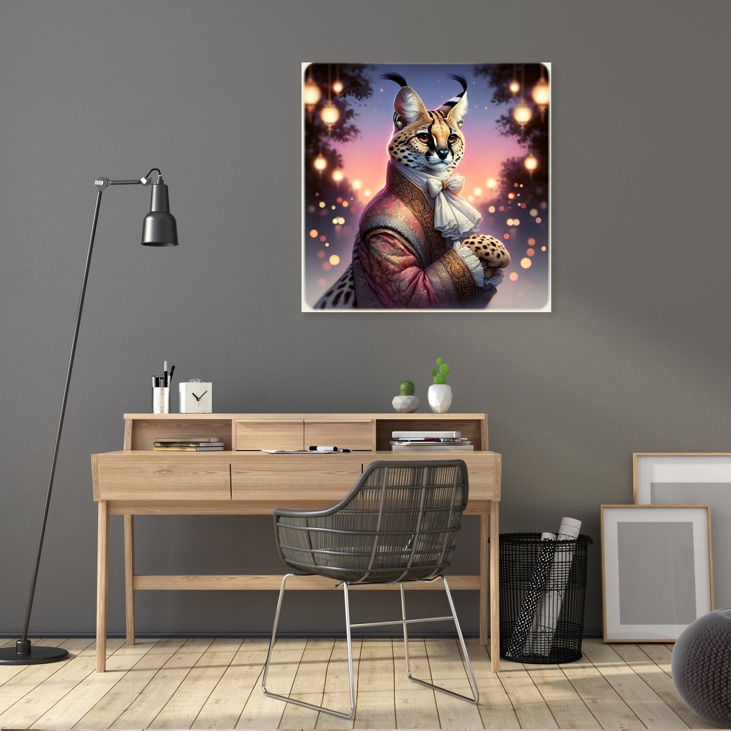 Regal Serval Dusk Canvas