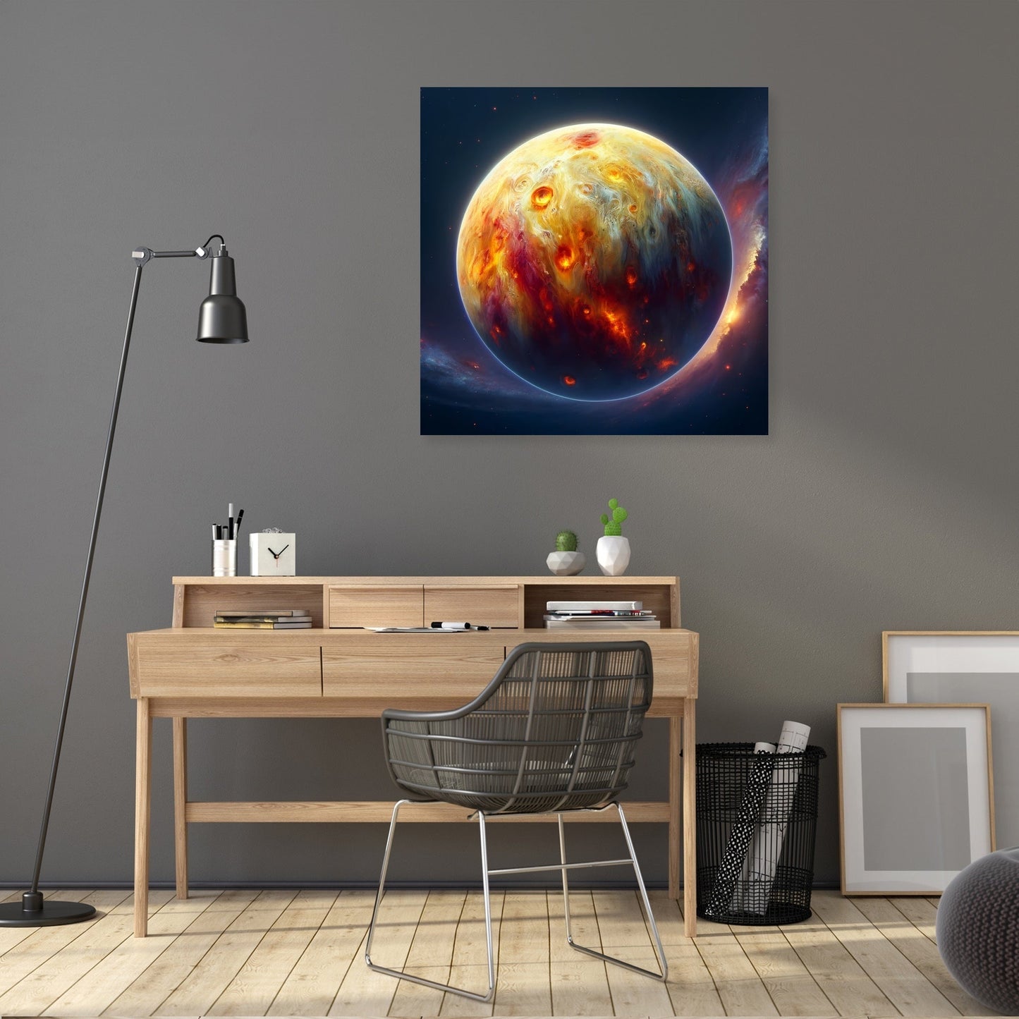 Io's Volcanic Splendor Canvas