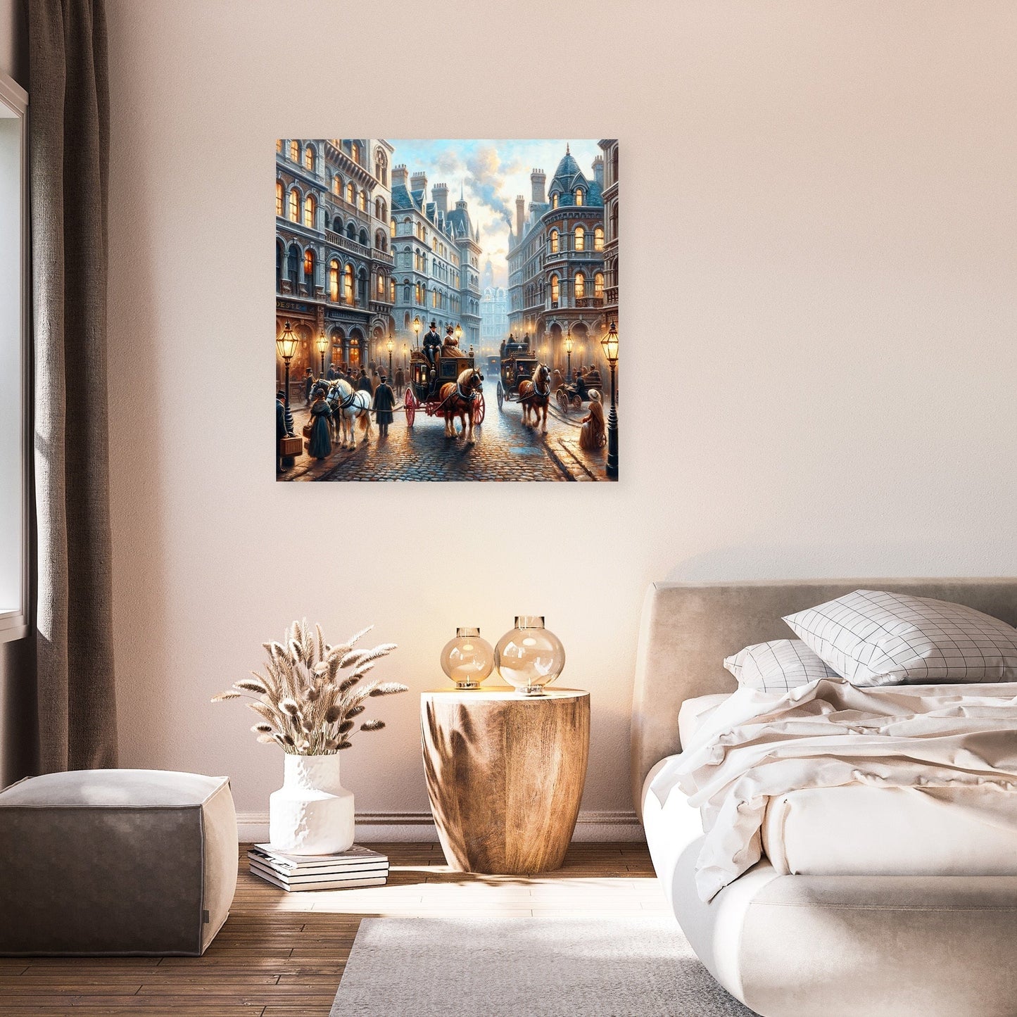 Victorian London Vista Canvas