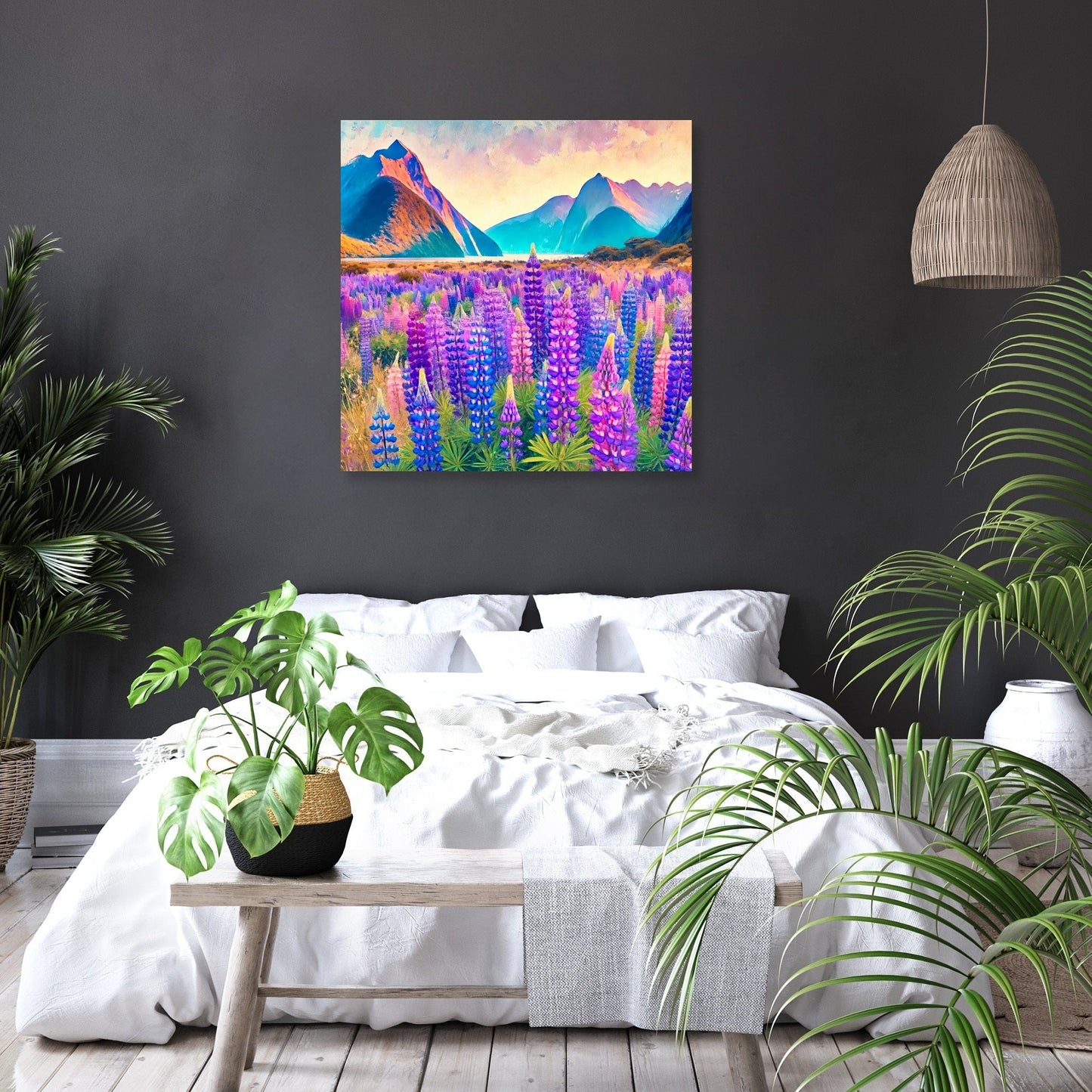 Lupin Fields Canvas