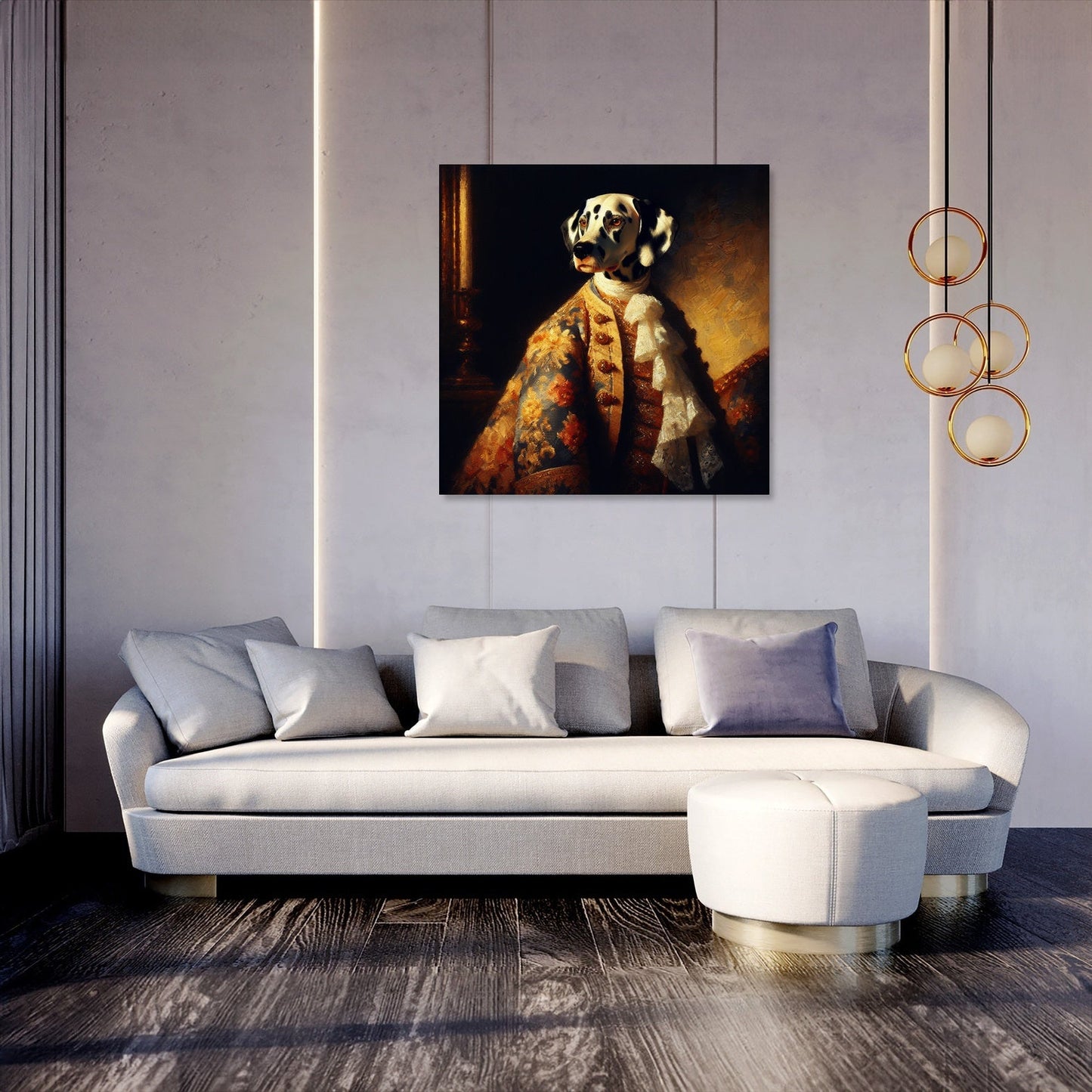 Dalmatian Royalty Golden Hour Canvas
