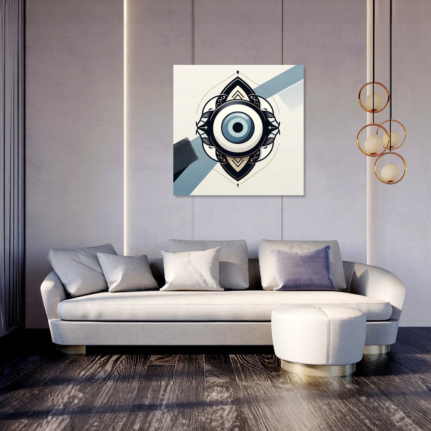 Modern Nazar Protection Canvas