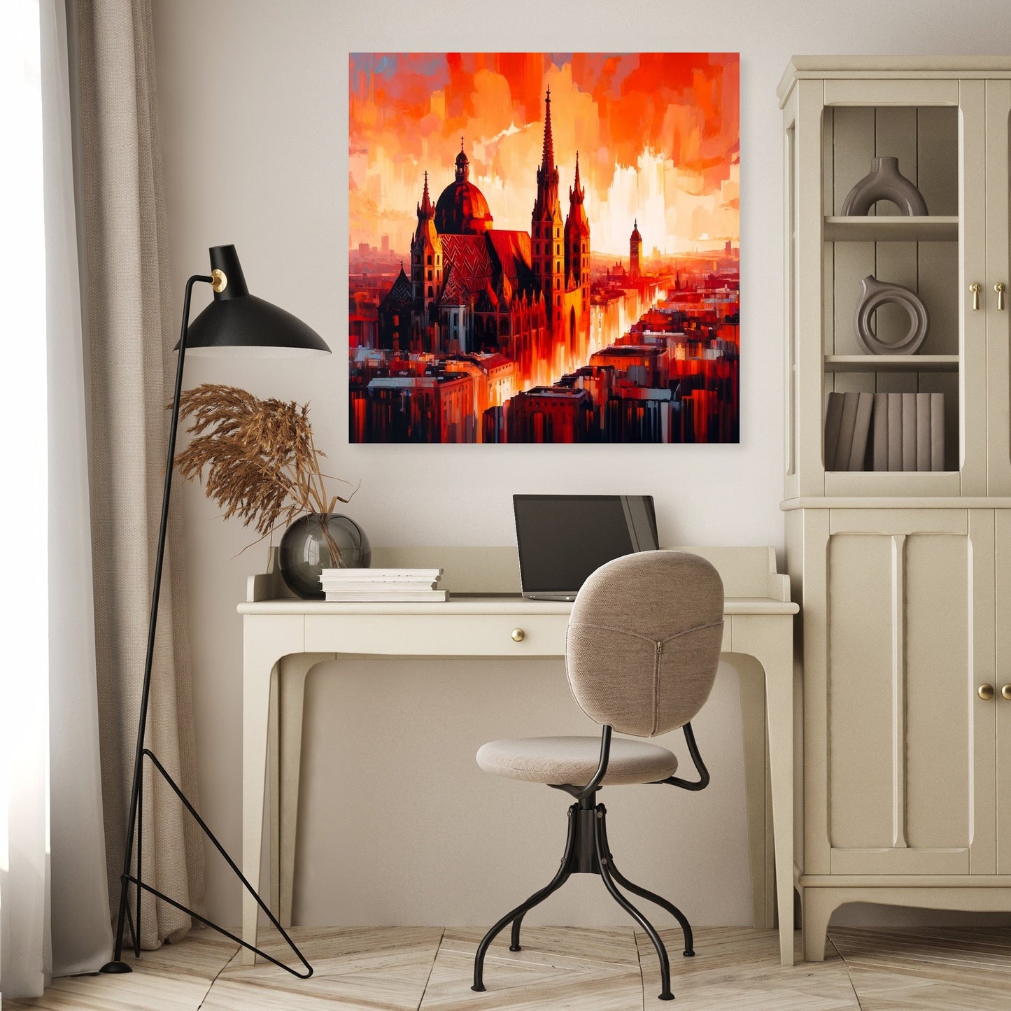 Vienna Cathedral Flame Canvas