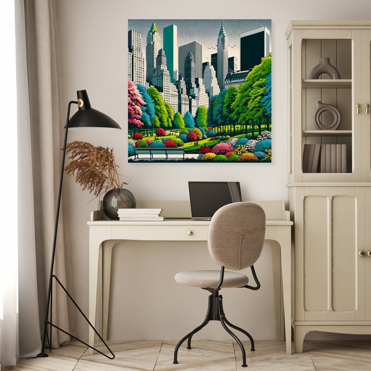 60s Urban Park Pop Canvas