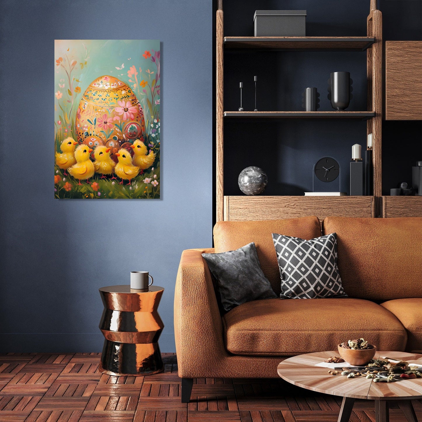 Curious Chicks Egg Canvas