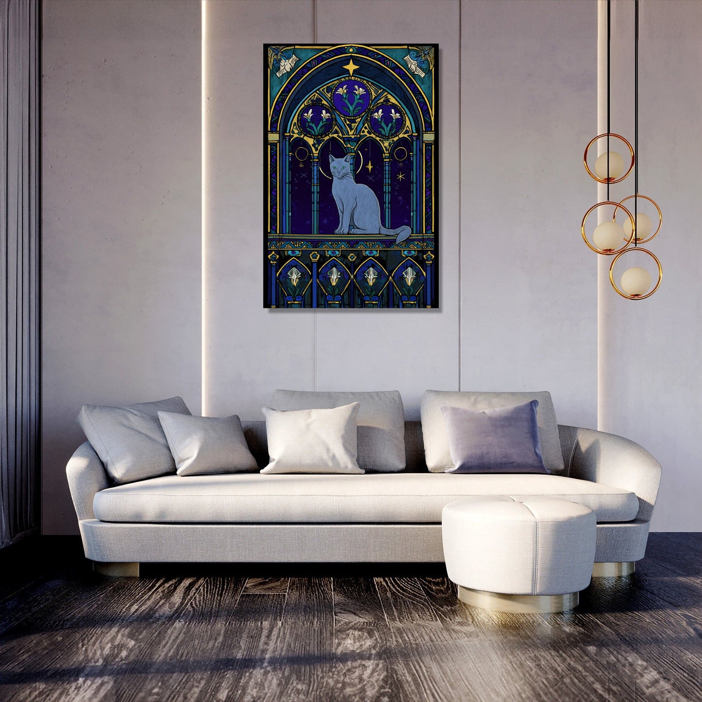 Sacred Feline Altar Canvas