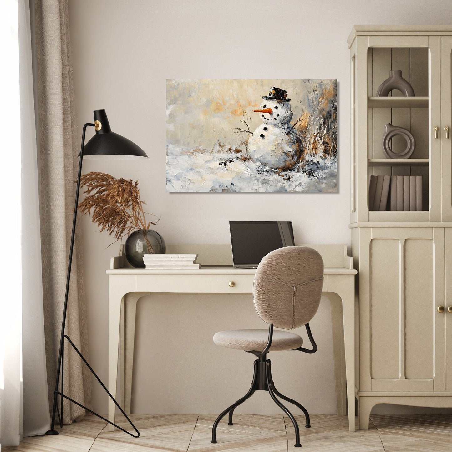 Melting Snowman Canvas