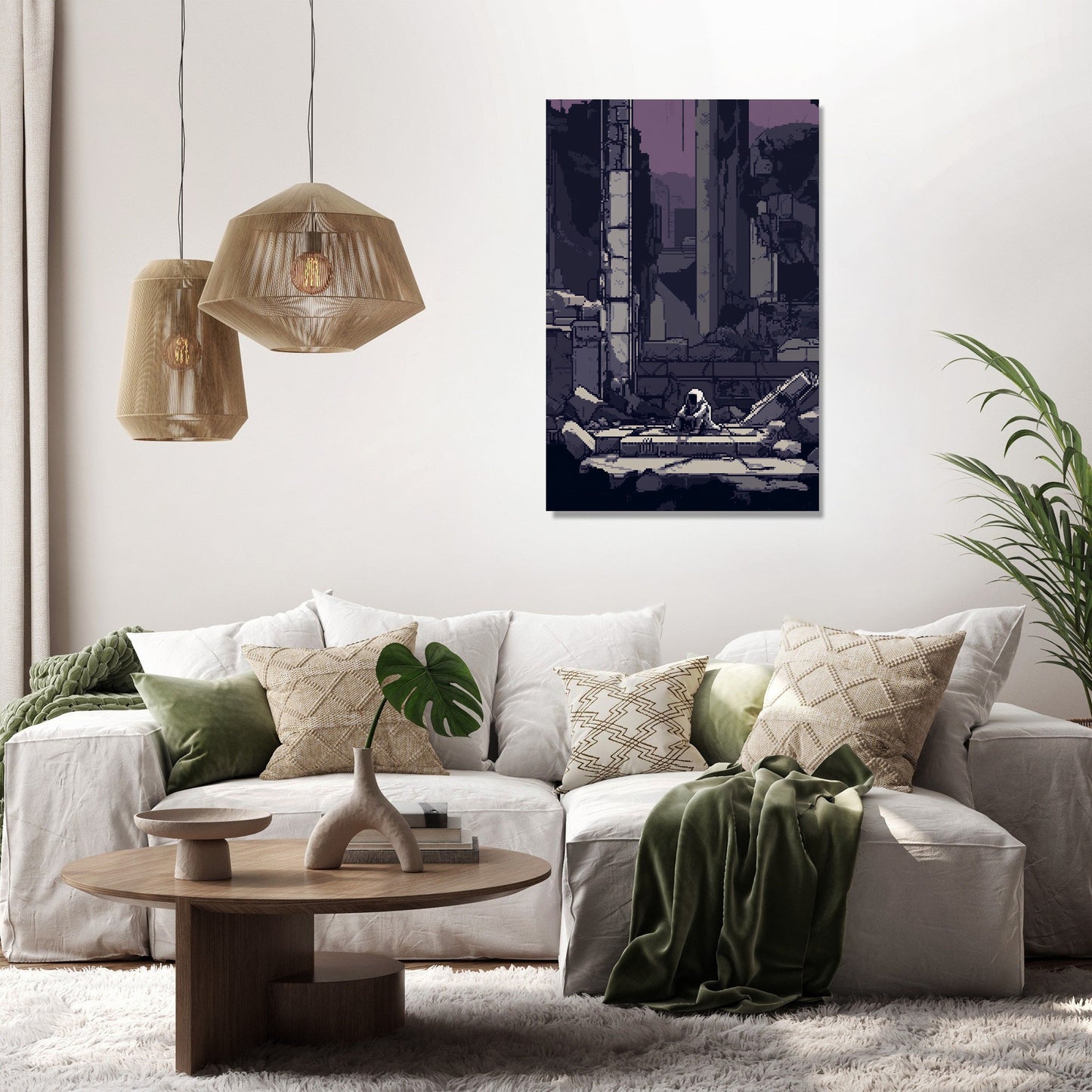 Despair in Ruin Canvas