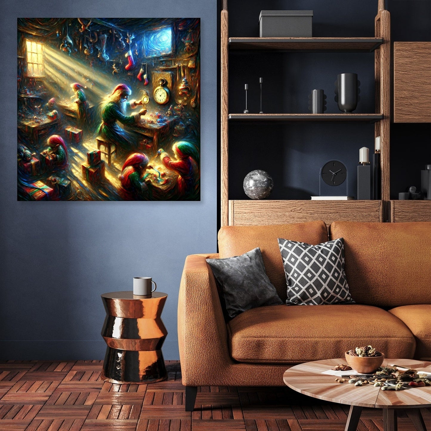 Santa's Midnight Countdown Canvas