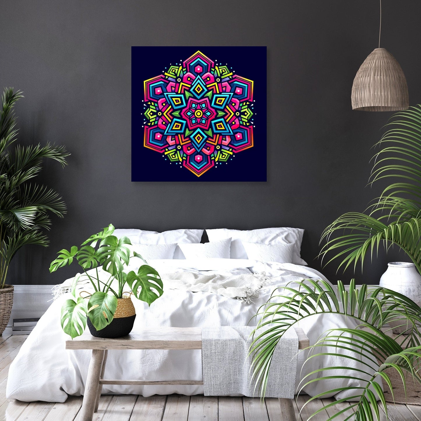 Vibrant Interlock Canvas