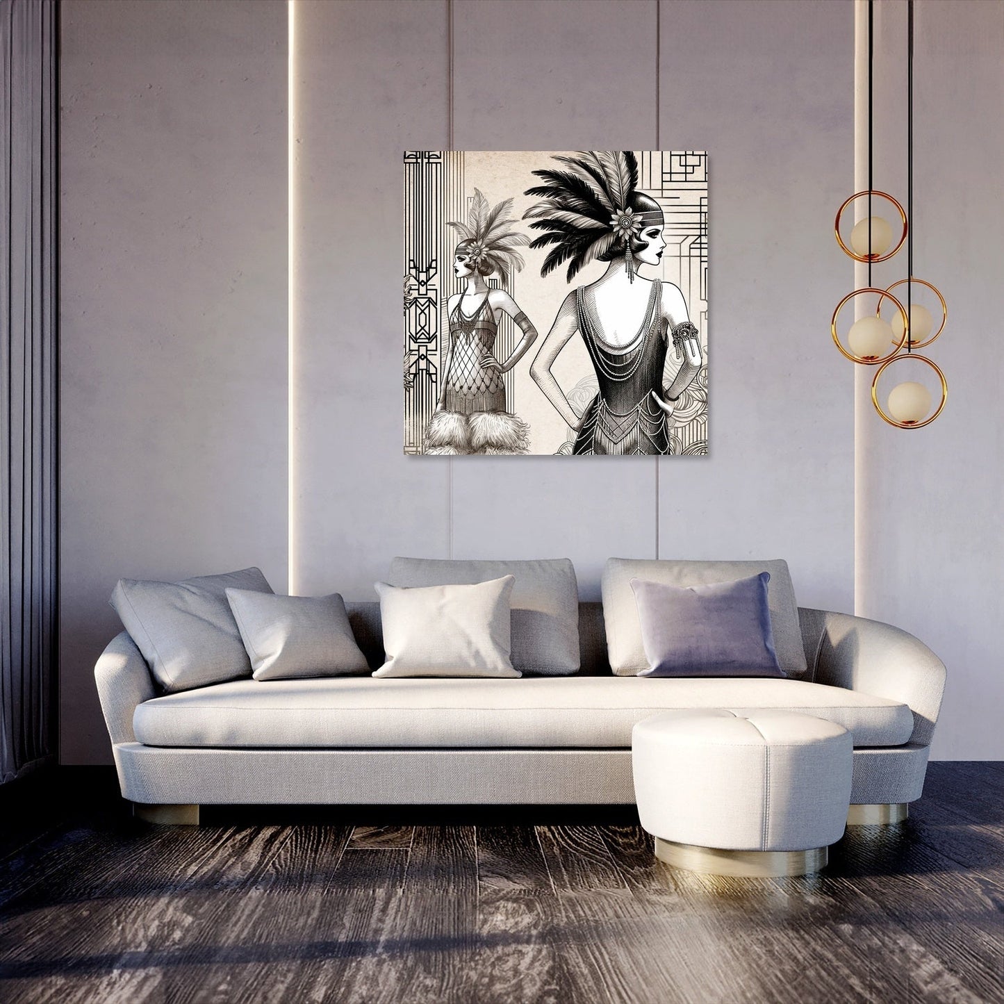 Vintage Flapper Canvas