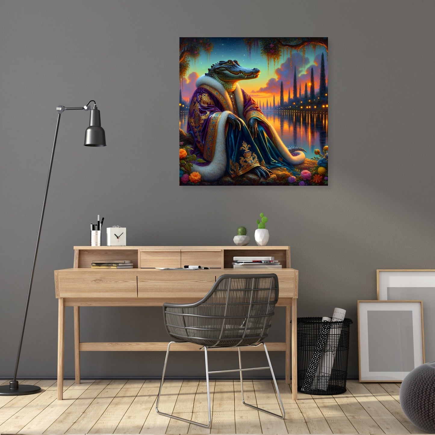 Regal Alligator Dusk Canvas