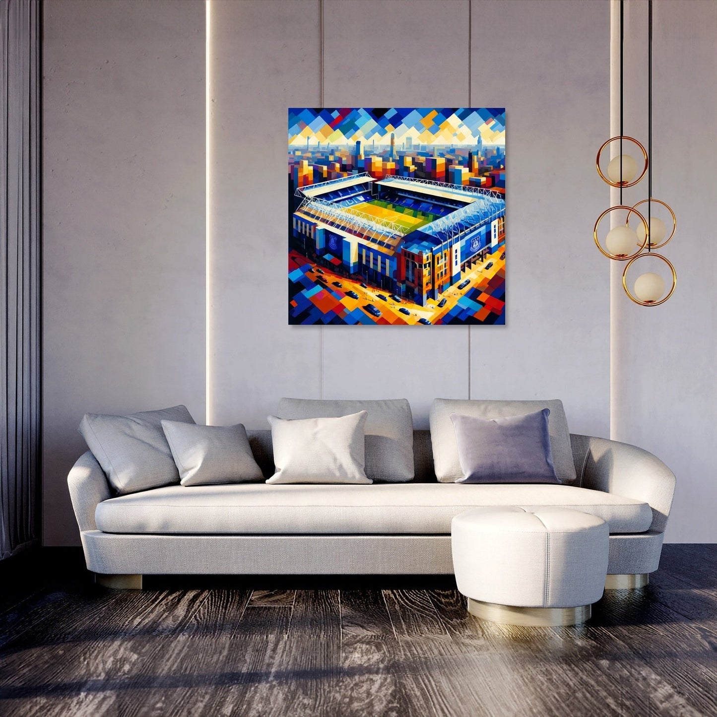 Cubist Goodison Park Liverpool Canvas