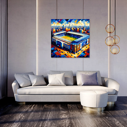 Cubist Goodison Park Liverpool Canvas