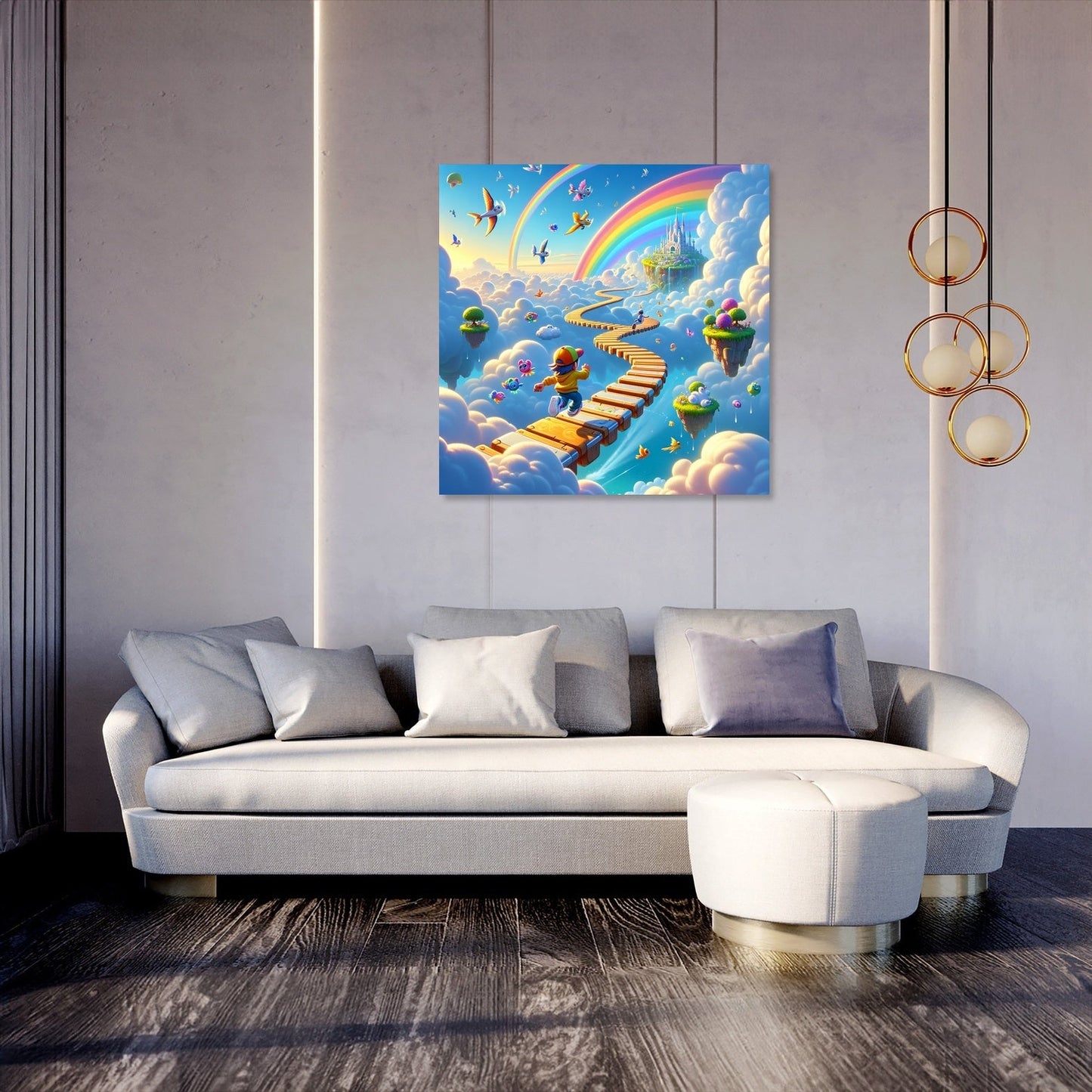Sky-High Antics Canvas