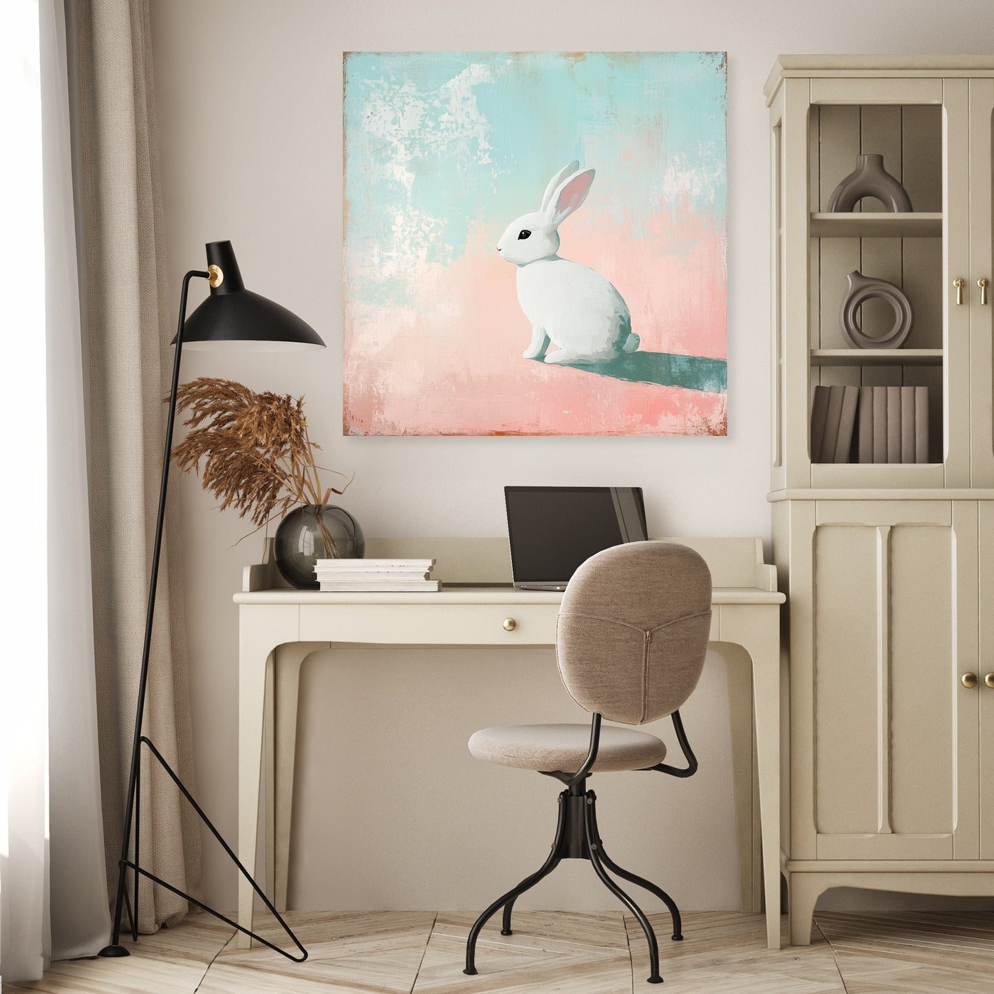 White Rabbit Serenity Canvas
